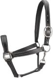 Pagony Monaco II Halster - Maat: Pony - Zwart - Leer