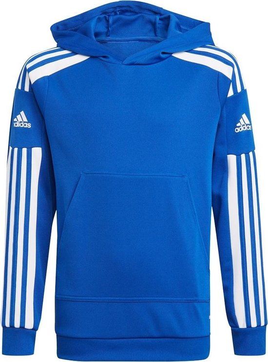 adidas Squadra 21 Hoodie Youth - Blauw - Maat 116 - Fitness & Training