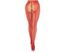 Leg Avenue Crotchless Fishnet Stockings Red