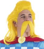 CHAKS - Kakofonix Asterix en Obelix pruik en snor