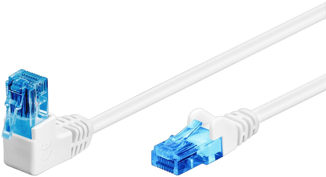 Goobay 51536 Netwerkkabel Wit 1m