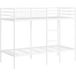 Maison Exclusive - Lit superposé sans matelas blanc 90x200 cm acier