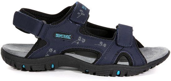 Regatta Haris Sandalen Hiking Dames Verstelbare Banden Gewatteerd Voetbed Blauw