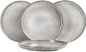Holland Connections Set de 4 assiettes en porcelaine pour dessert, petit-déjeuner, tarte plate et salade - design moderne - Ø 26 cm - vaisselle pour 4 personnes