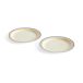 HAY Assiette Sobremesa Ø24,5 cm Lot de 2 Bleu-jaune