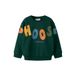 NAME IT MINI sweater met tekst - groen