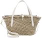 Coccinelle C-Me Summer Straw Handbag Natural / Pearl beige