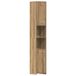 vidaXL Armoire de salle de bain - 30x30x183,5 cm - Bois traité - Couleur chêne artisanal