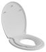 Abattant de toilette avec siège enfant, mécanisme softclose, ovale, blanc, 44,6 x 37,1 cm