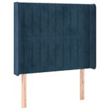 VidaXL Hoofdeind & Voeteind Donkerblauw