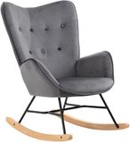 MEUBLE COSY MEUBLES COSY Schommelstoel - Donkergrijs - 66x84x97cm