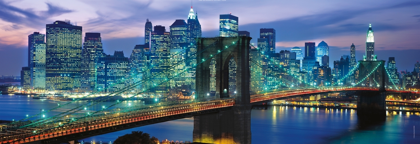 Clementoni Panorama Puzzel New York Brooklyn Bridge 1000 stukjes