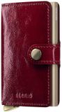 Secrid Miniwallet Naplak Leren Portemonnee Rood