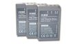 VHBW 3X batterij compatibel met Olympus Pen E-PL9, E-PL7, E-PL6, E-PM1, E-PL2, E-PL5, E-PM2 camera Digicam DSLR (900mAh, 7,2V, Li-Ion)