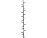 vidaXL Lichtslinger compact met 400 LED's 13 m PVC koudwit