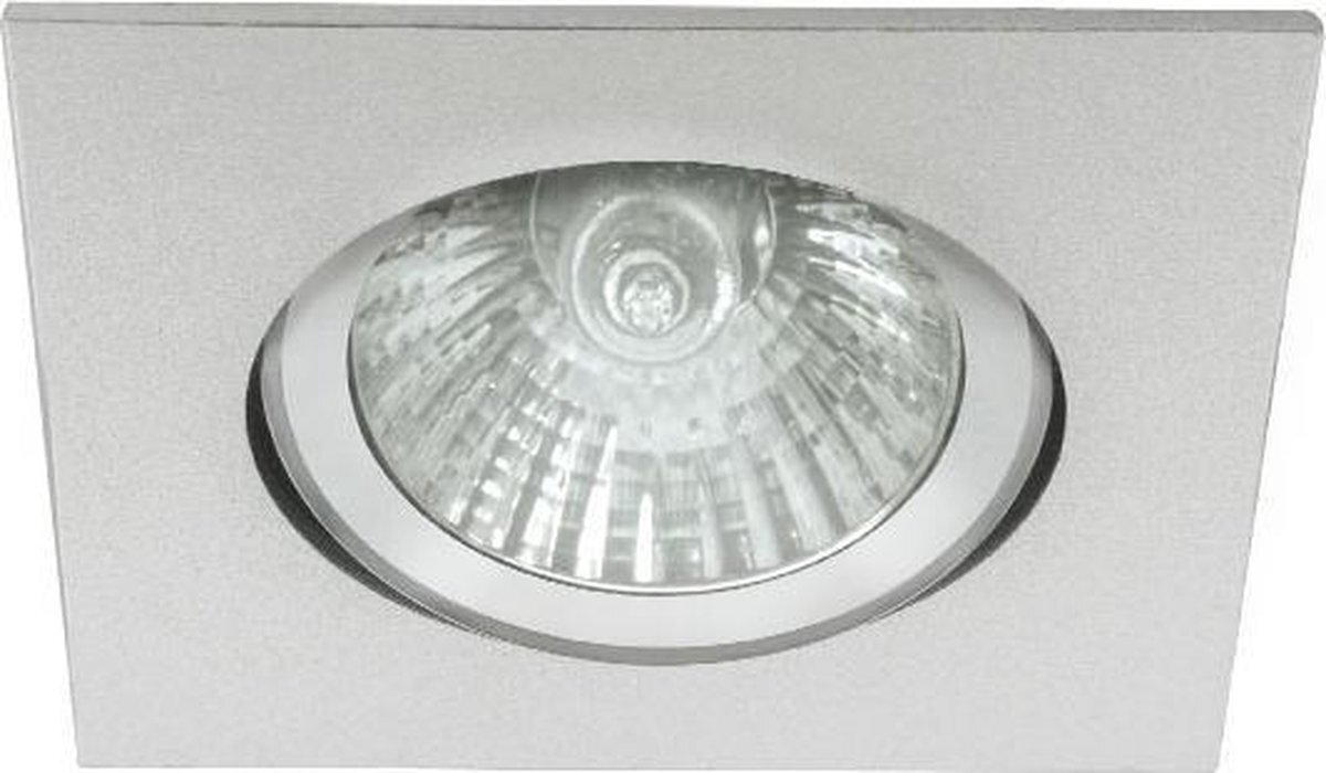 Kanlux Eco-LED - Inbouwspot - Vierkant - Kantelbaar - Mat Aluminium