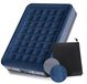 VA-Cerulean Luchtbed, Tweepersoonsbed, Elektrische Pomp, Donkergrijs/Blauw