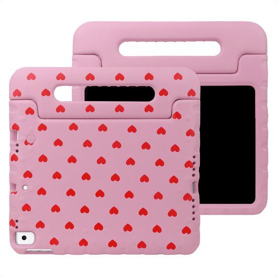 imoshion Tablet Hoes - Geschikt voor Apple iPad 9/8/7 10.2 inch - Kidsproof Design Backcover met handvat - Roze