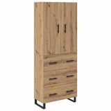 vidaXL Highboard Artisan Chêne 69,5 x 34 x 180 cm