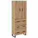 vidaXL Highboard Artisan Chêne 69,5 x 34 x 180 cm