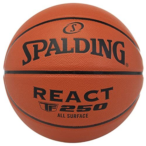 Spalding TF-250 - Basketbalbal - Maat 6 - Basketbal - Gecertificeerde bal - Hoge duurzaamheid - Binnen en Outdoor - Anti-slip - Uitstekende grip