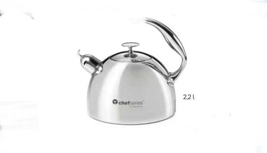 Tupperware Chef Series Water Kettle / Whistle Kettle - Silver