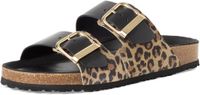 Tamaris leren muiltje 1-27543-42 090 damesschoenen M2753342 Zwart/Luipaard