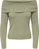 Only Trui Onlkatia Ls Off Shoulder Knt Noos 15311830 Sphagnum/melange Dames Maat - M