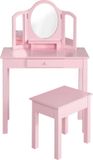 Roba Kaptafel met krukje voor kinderen 68x32x106 cm hout roze