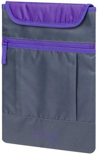 Baagl Laptoptas Dual 15 inch Grijs/Paars