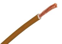 100 m draad, flexibel, bruin, 4 mm²
