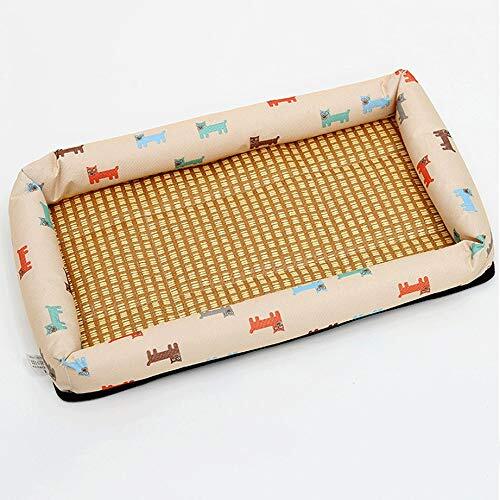 Logo Xiao-OZ Huisdier nest, de zomer mat, kennel, bedrukte weefsels, kattenbakvulling, vierkant nest mat, grote, middelgrote en kleine honden, universele machine wasbaar, anti-slip, opvouwbaar, zacht hot h