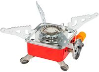 Blow - Camping kooktoestel - Draagbaar - Mini toeristisch gasfornuis, 2800W, voor patroon, Rood