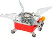 Blow - Camping kooktoestel - Draagbaar - Mini toeristisch gasfornuis, 2800W, voor patroon, Rood