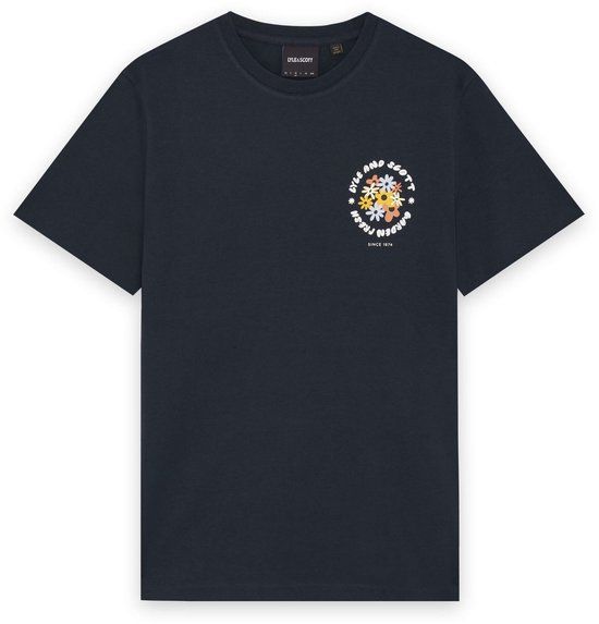 Lyle & Scott Heren T-shirt Marine Maat M