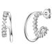 Glanzstücke München Zilveren creolen Sterling zilver Zirkonia in Zilver Oorringen Dames