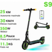 isinwheel® Trottinette électrique S9/S9Pro 500W