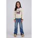 Vingino rechtvallende sweater met print - beige