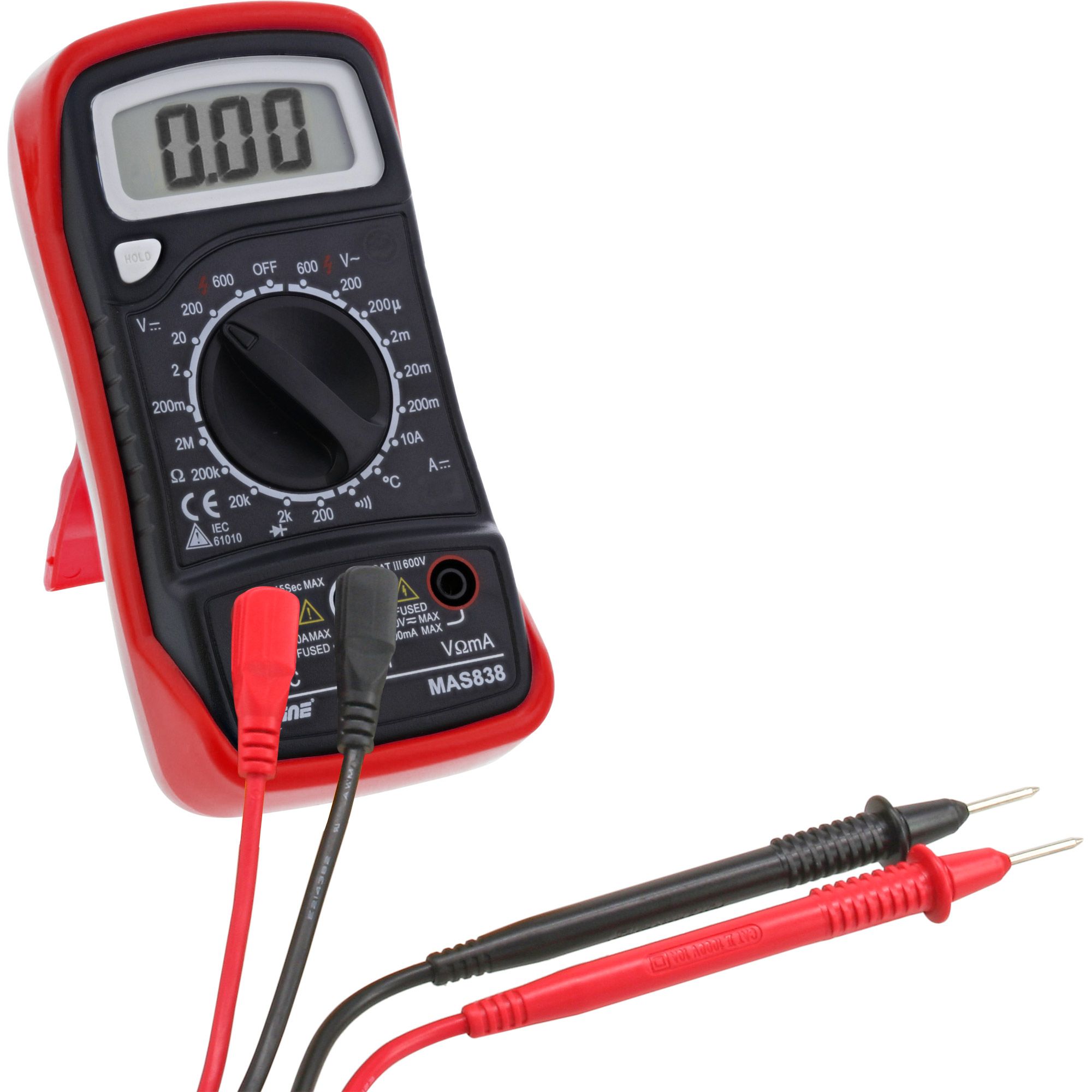 Inline 43117 Multimeter - LCD Display - 0.1 - 2000000 Ohm Resistance Range