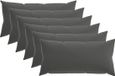 vidaXL - Taie d'oreiller - 6 pièces - HEERLEN - Anthracite - 40 x 70 cm - Polyester