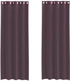 vidaXL Gordijnen voile met doorvoertules 2 st 140x300 cm paars