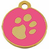 Naambordje Imarc Naamplaatje voor halsband Imarc Circle Roze Gouden