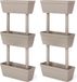 vidaXL Plantenbakken 6 st 100 cm taupe