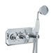 Hudson Reed Elizabeth Mitigeur de douche thermostatique avec inverseur rétro – Douchette – Chromé et blanc