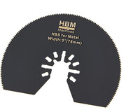 HBM HBM 78 mm. HSS Half Rond Zaagblad Voor Metaal, Hout en Plastic voor Multitool