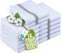 Utopia Towels Vaatdoeken, 35 x 61 cm, 100% ringgesponnen katoen, super absorberend linnen keukenhanddoeken, zachte herbruikbare reinigingsbar en theedoeken set (pak van 12, zwart)