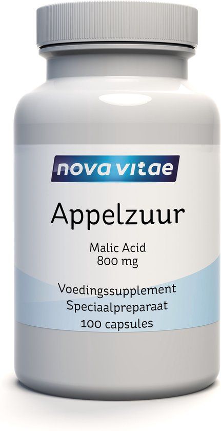 Nova Vitae Appelzuur - Malic Acid 800 mg - 100 capsules