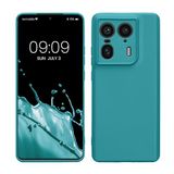 kwmobile telefoonhoesje geschikt voor Motorola Edge 50 Ultra - Hoesje voor smartphone - Precisie camera uitsnede - In mat petrol