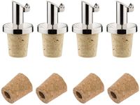 Westmark 4 schenktuit »Inox Oil Special« + 4 vervangende kurken