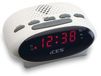 Radio-réveil Blanc Numérique Radio FM 2 heures de réveil Fonction Snooze
